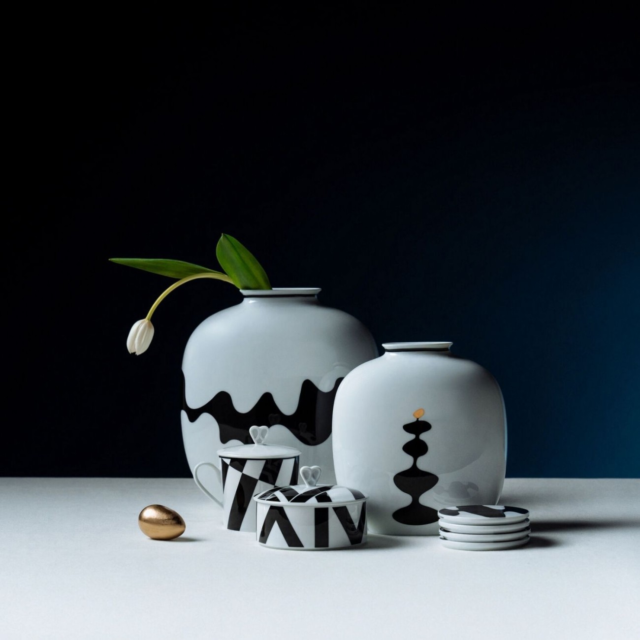 Rosenthal Πιάτο 12Χ12 εκ. Moustache σειρά Home Monochrome Πιάτα φρούτου/γλυκού