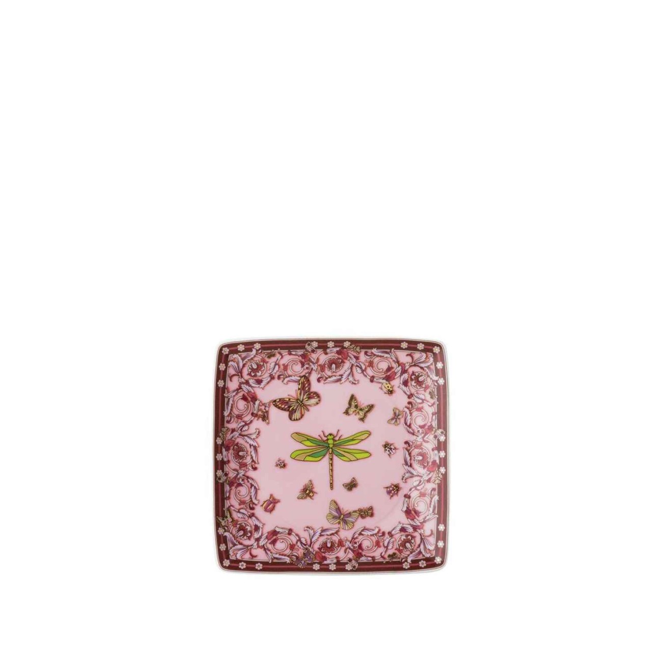 Rosenthal/Versace Πιάτο 12Χ12 εκ. Pink 30 Years σειρά Le Jardin De Versace Le Jardin by Rosenthal/Versace