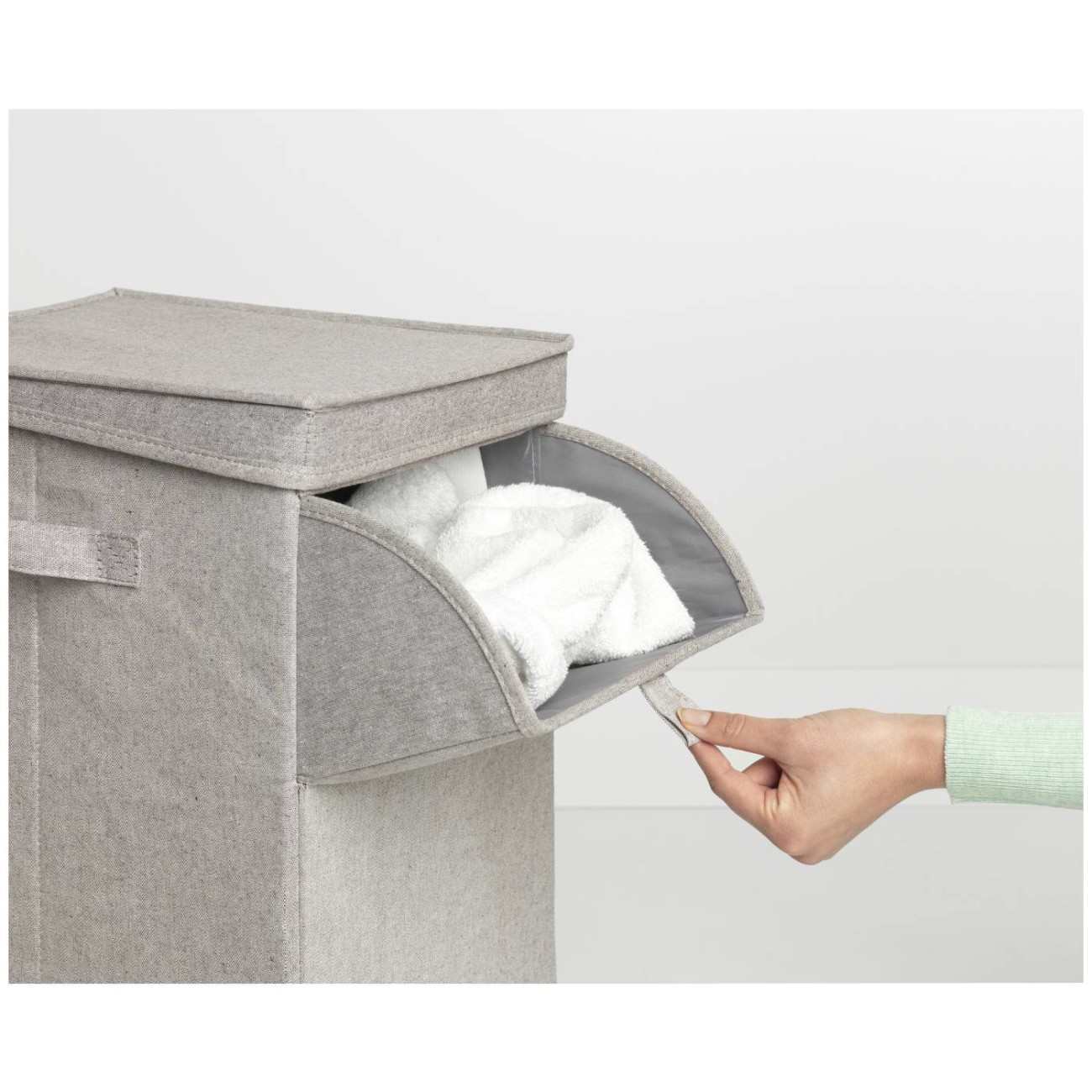 Brabantia Σάκος για άπλυτα 35lt στοιβαζόμενος Grey Κάδοι απλύτων