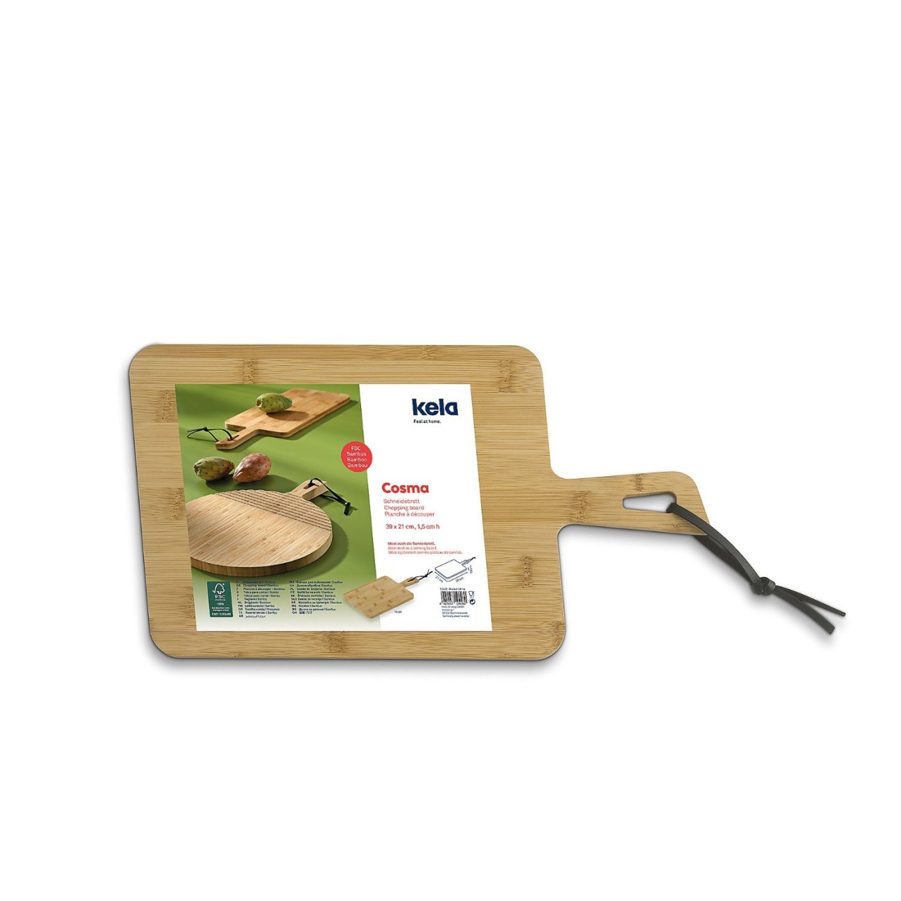 Kela Ξύλο κοπής bamboo 21x39x1,5εκ σειρά Cosma Βάσεις Κοπής
