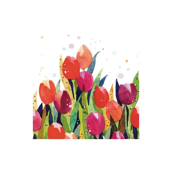 Paperproducts Design - PPD Χαρτοπετσέτα 25x25cm σειρά Tulip Splash Paperproducts Design - PPD Χαρτοπετσέτα 25x25cm σειρά Tulip Splash