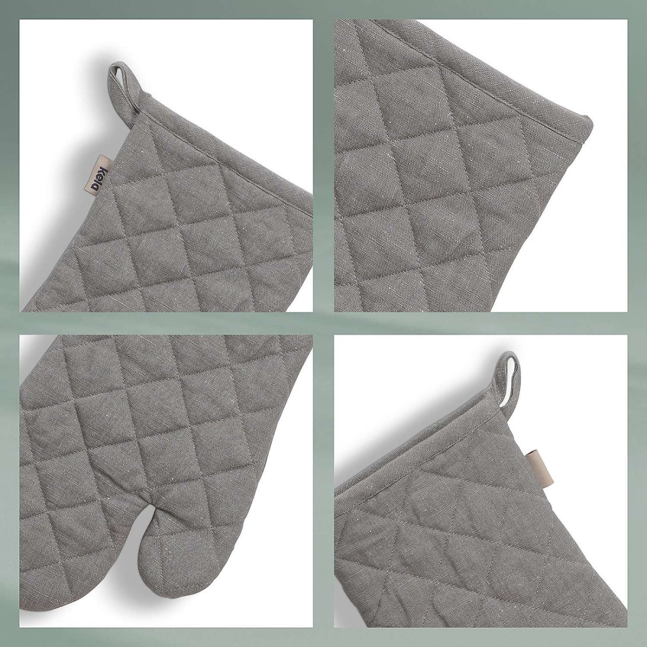 Kela Γάντι 31x18cm γκρι σειρά PuroΠετσέτες/ Ποδιές