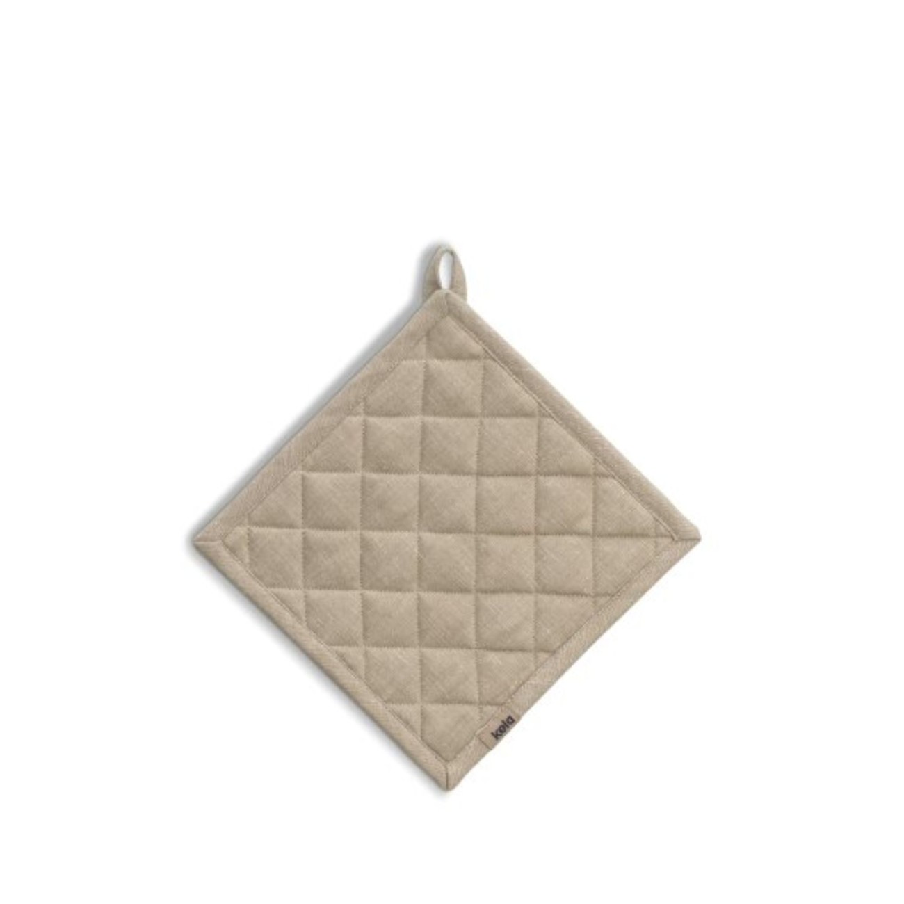 Kela Πιάστρα κουζίνας μπεζ 20x20cm σειρά Puro Πετσέτες/ Ποδιές