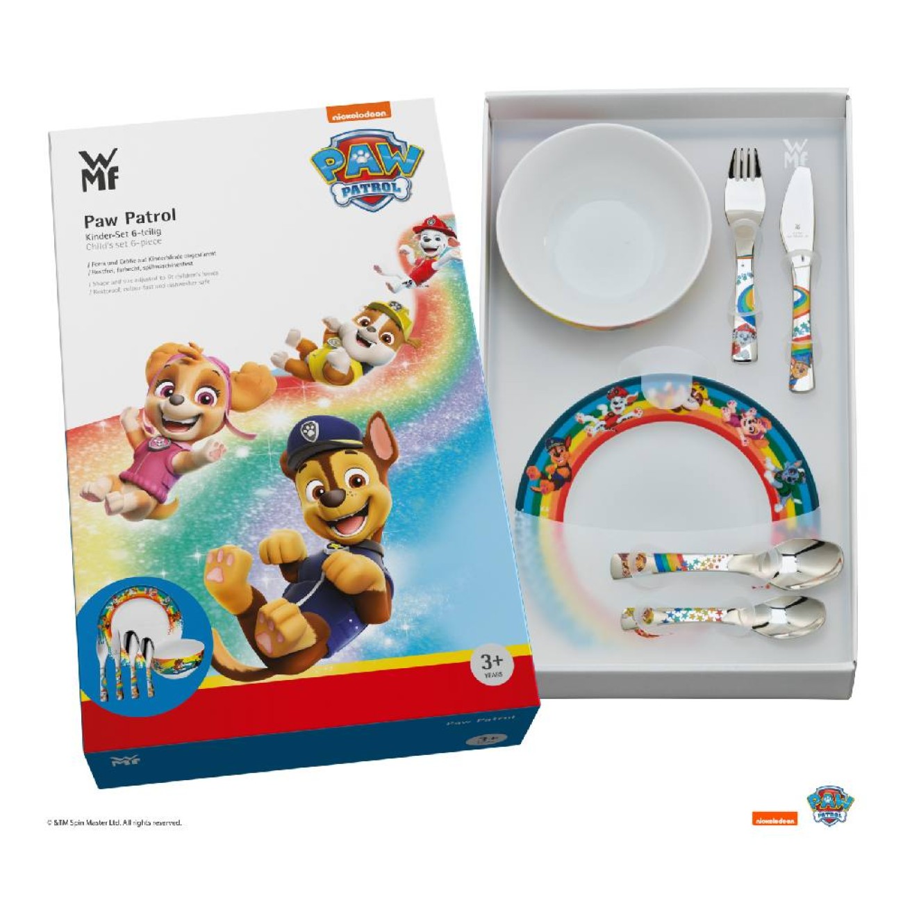 WMF Παιδικό σετ 6 τεμ. σειρά Paw Patrol Σετ Φαγητού