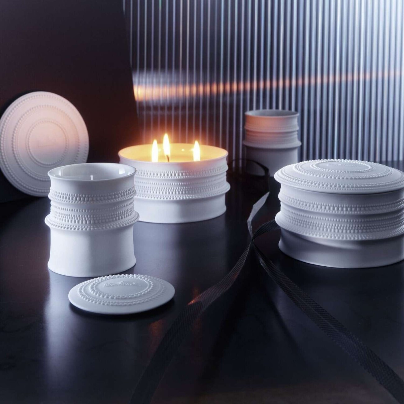 Rosenthal Κηροπήγιο small 230ml White matt σειρά Pisara Κηροπήγια