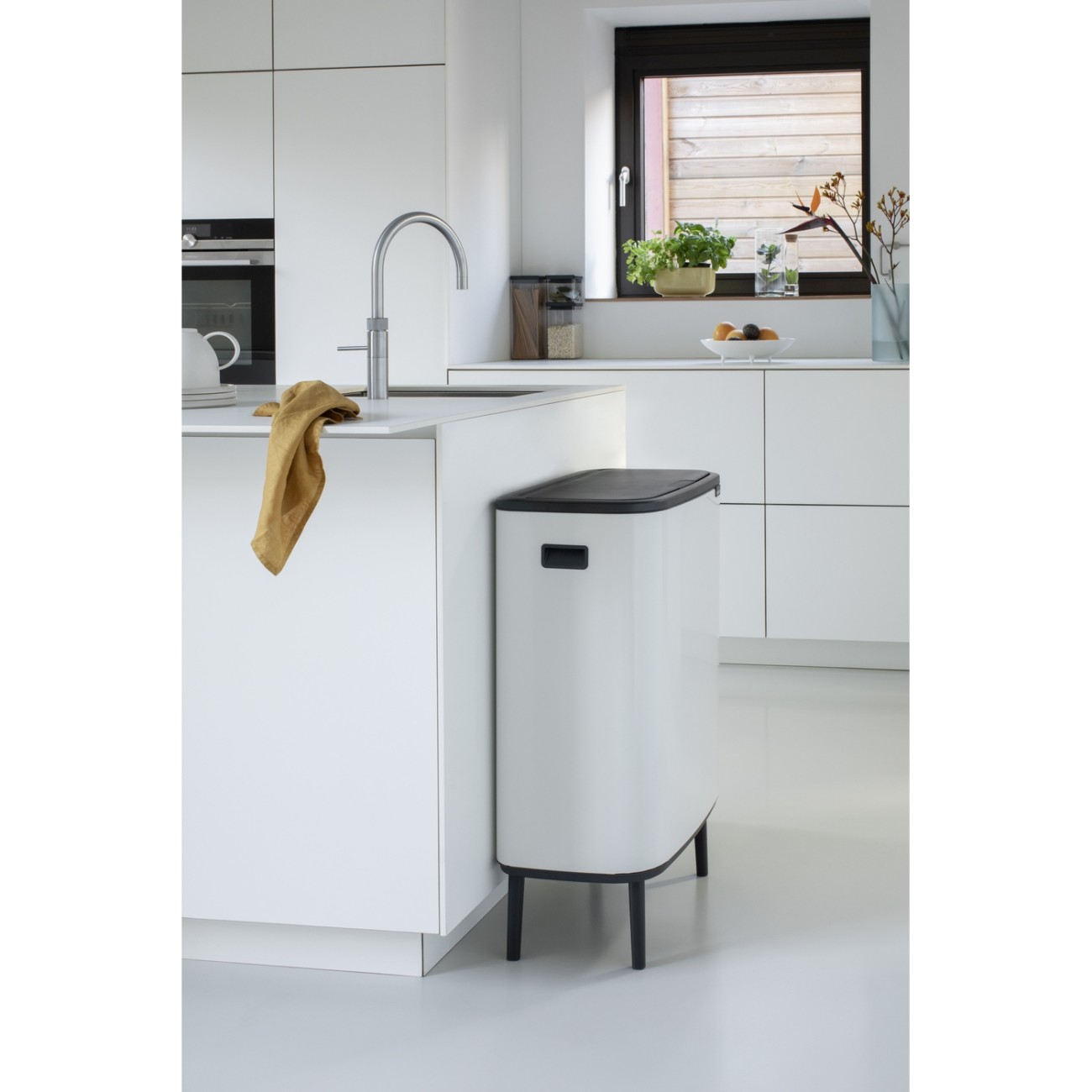 Brabantia Δοχείο απορριμμάτων Touch Bin Hi 2x30lt White σειρά BO Κάδοι Κουζίνας