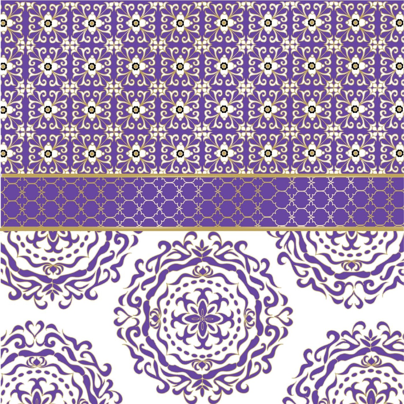 Paperproducts Design - PPD Χαρτοπετσέτα 33x33cm σειρά Madaket purple Αξεσουάρ Σερβιρίσματος