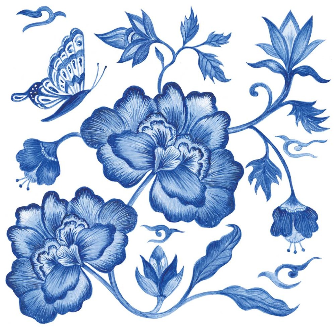 Paperproducts Design - PPD Χαρτοπετσέτα 33x33εκ σειρά Princess Peony Αξεσουάρ Σερβιρίσματος
