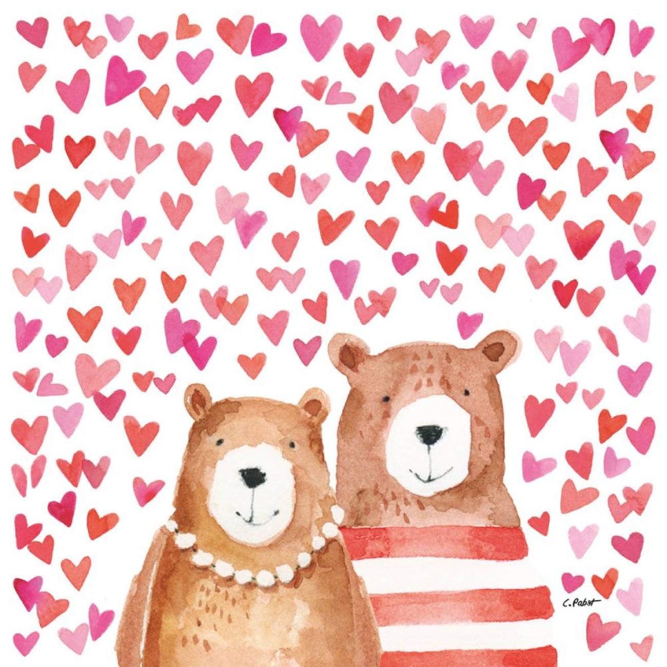 Paperproducts Design - PPD  Χαρτοπετσέτα 33x33cm σειρά Love Bears
 Αξεσουάρ Σερβιρίσματος