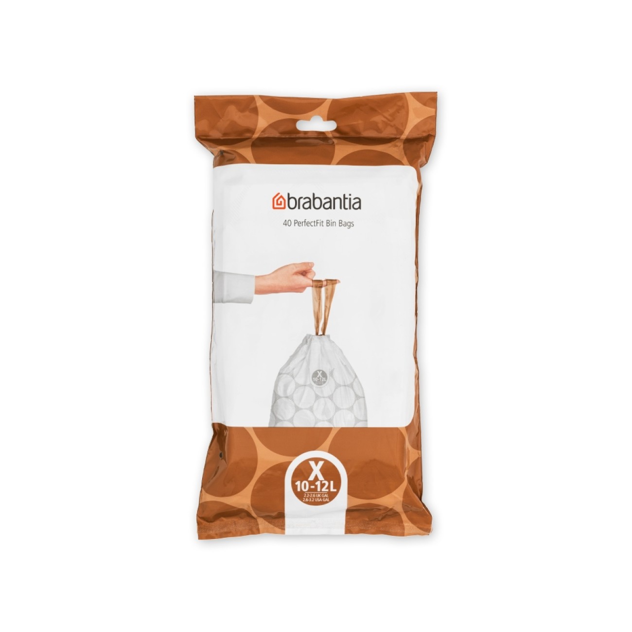 Brabantia Σακούλες 40 τεμ. Code X 10/12 λτ. Κάδοι Κουζίνας
