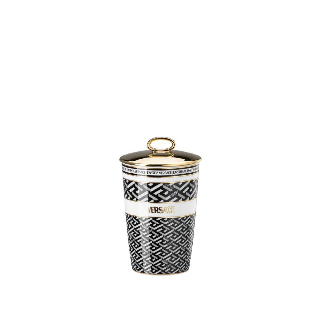Rosenthal/Versace Κηροπήγιο με αρωματικό κερί Signature Black σειρά La Greca La Greca by Rosenthal/ Versace