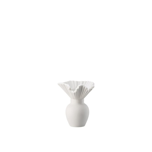 Rosenthal Βάζο πορσελάνης λευκό matt 10εκ. σειρά Falda Rosenthal Βάζο πορσελάνης λευκό matt 10εκ. σειρά Falda
