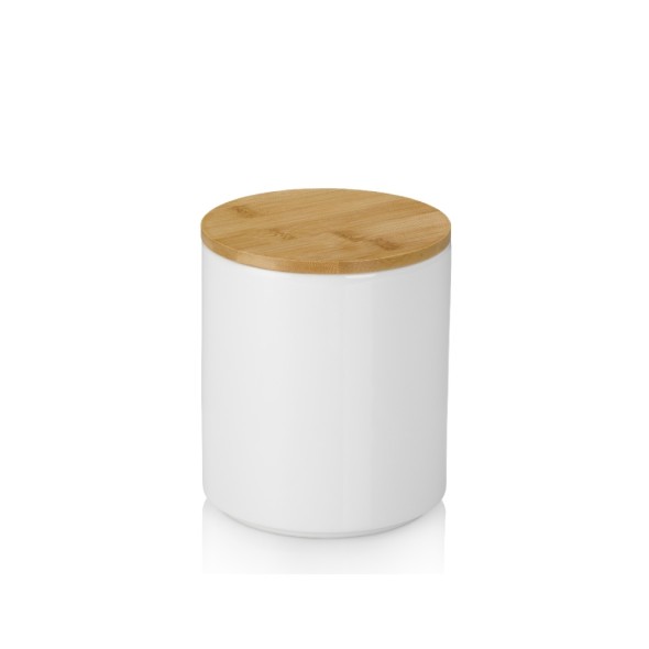 Kela Δοχείο αποθήκευσης κεραμικό/bamboo Φ12x15cm/1,2lt λευκό σειρά Cady
Kela Δοχείο αποθήκευσης κεραμικό/bamboo Φ12x15cm/1,2lt λευκό σειρά Cady