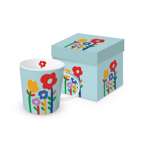 Paperproducts Design - PPD Κούπα 350ml σε κουτί μπλε σειρά Super Flowers Paperproducts Design - PPD Κούπα 350ml σε κουτί μπλε σειρά Super Flowers