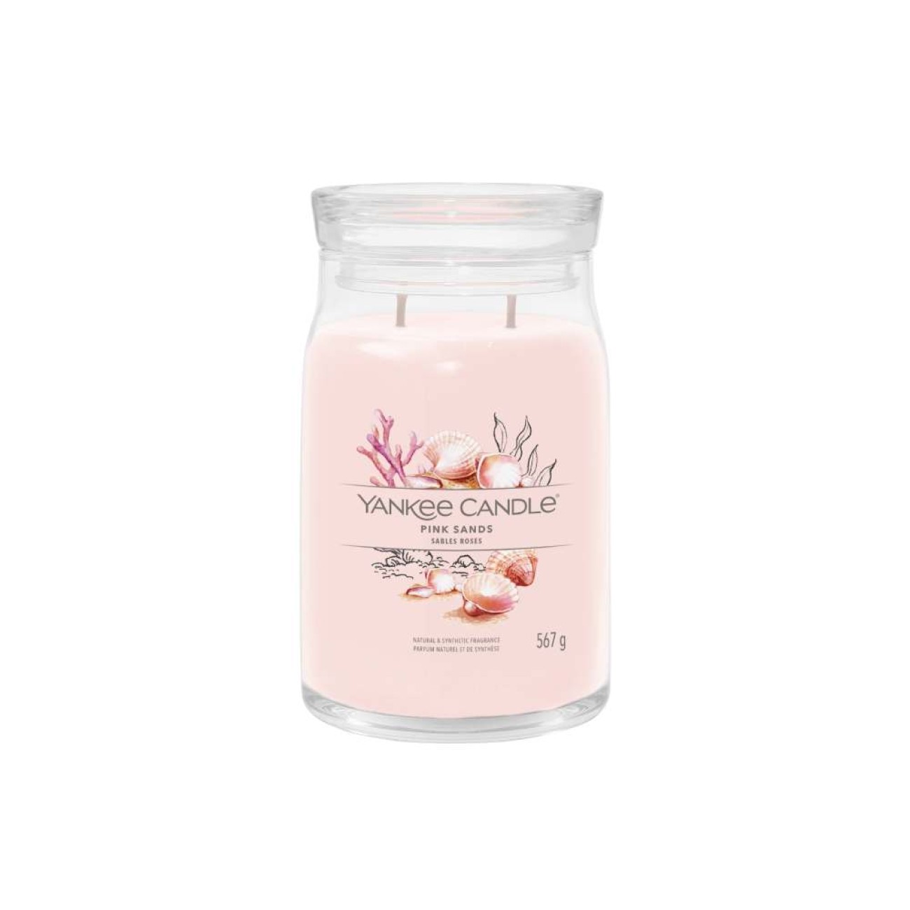 Yankee Candle Αρωματικό Κερί Signature σε Γυάλινο Δοχείο Large σειρά Pink Sands
 Γυάλινα δοχεία Yankee Candle