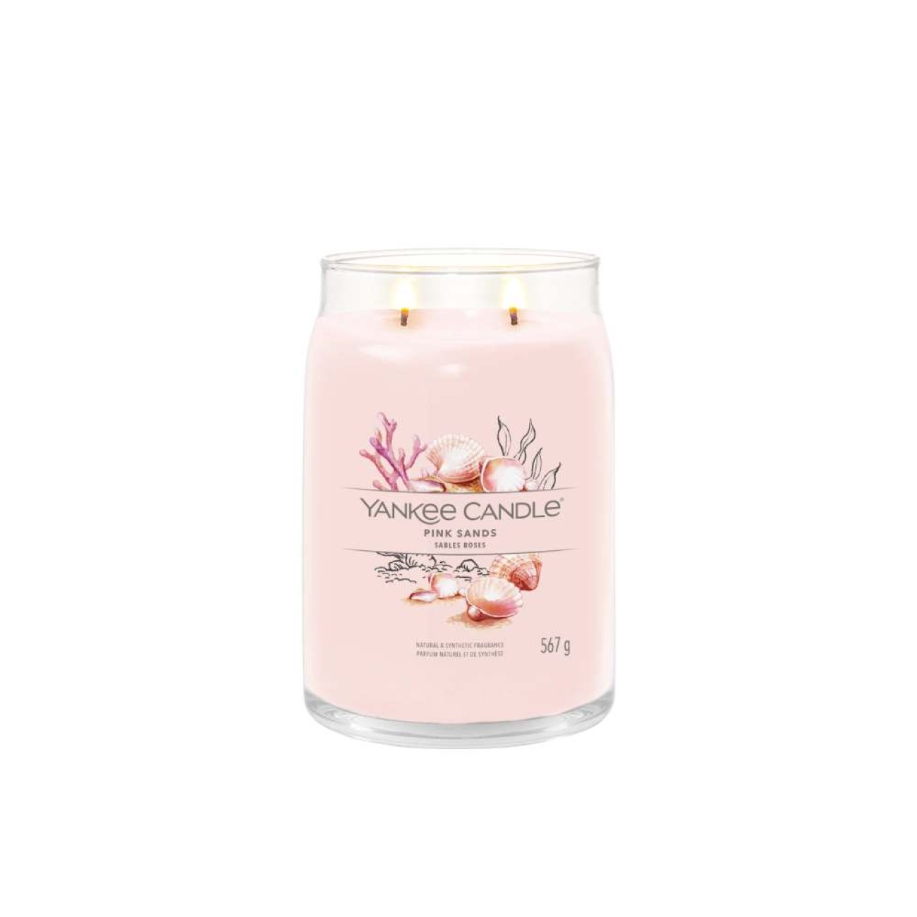 Yankee Candle Αρωματικό Κερί Signature σε Γυάλινο Δοχείο Large σειρά Pink Sands
 Γυάλινα δοχεία Yankee Candle