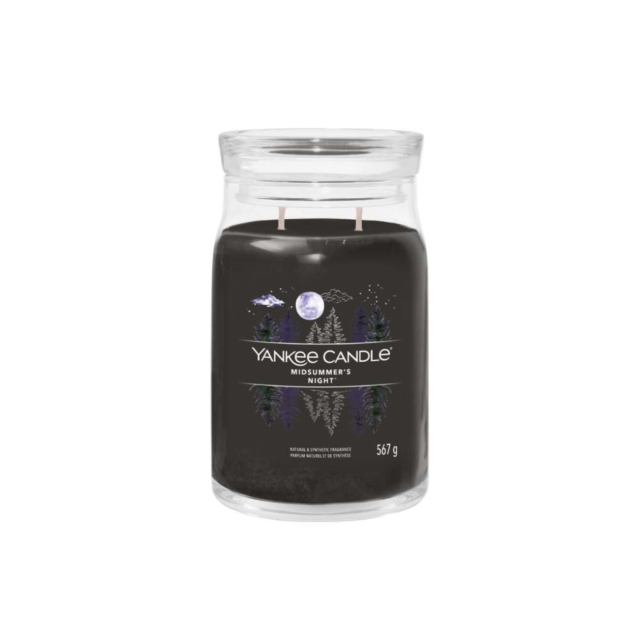 Yankee Candle Αρωματικό Κερί Signature σε Γυάλινο Δοχείο Large σειρά Midsummer's night
 Γυάλινα δοχεία Yankee Candle
