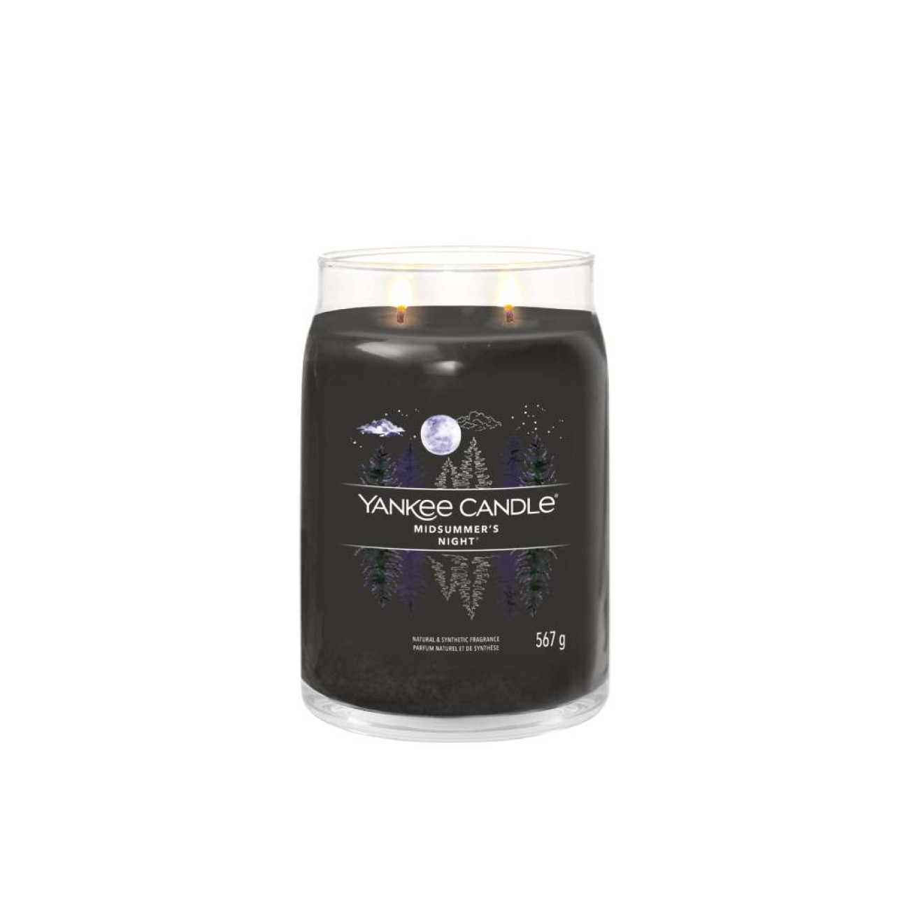Yankee Candle Αρωματικό Κερί Signature σε Γυάλινο Δοχείο Large σειρά Midsummer's night
 Γυάλινα δοχεία Yankee Candle