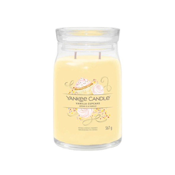 Yankee Candle Αρωματικό Κερί Signature σε Γυάλινο Δοχείο Large σειρά Vanilla cupcake (567γρ.) Yankee Candle Αρωματικό Κερί Signature σε Γυάλινο Δοχείο Large σειρά Vanilla cupcake (567γρ.)