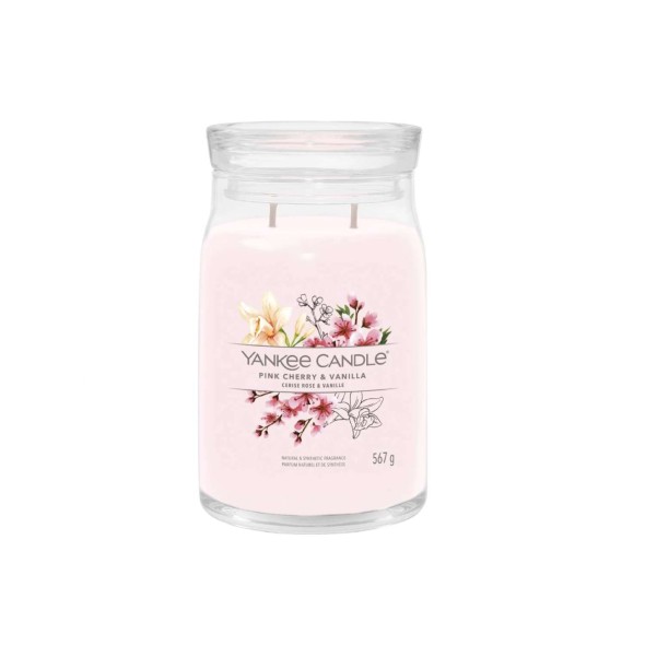 Yankee Candle Αρωματικό Κερί Signature σε Γυάλινο Δοχείο Large σειρά Pink cherry & vanilla (567γρ.) Yankee Candle Αρωματικό Κερί Signature σε Γυάλινο Δοχείο Large σειρά Pink cherry & vanilla (567γρ.)