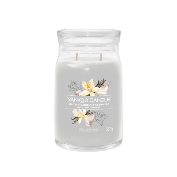 Yankee Candle Αρωματικό Κερί Signature σε Γυάλινο Δοχείο Large σειρά Smoked Vanilla & Cashmere (567γρ.) Yankee Candle Αρωματικό Κερί Signature σε Γυάλινο Δοχείο Large σειρά Smoked Vanilla & Cashmere (567γρ.)