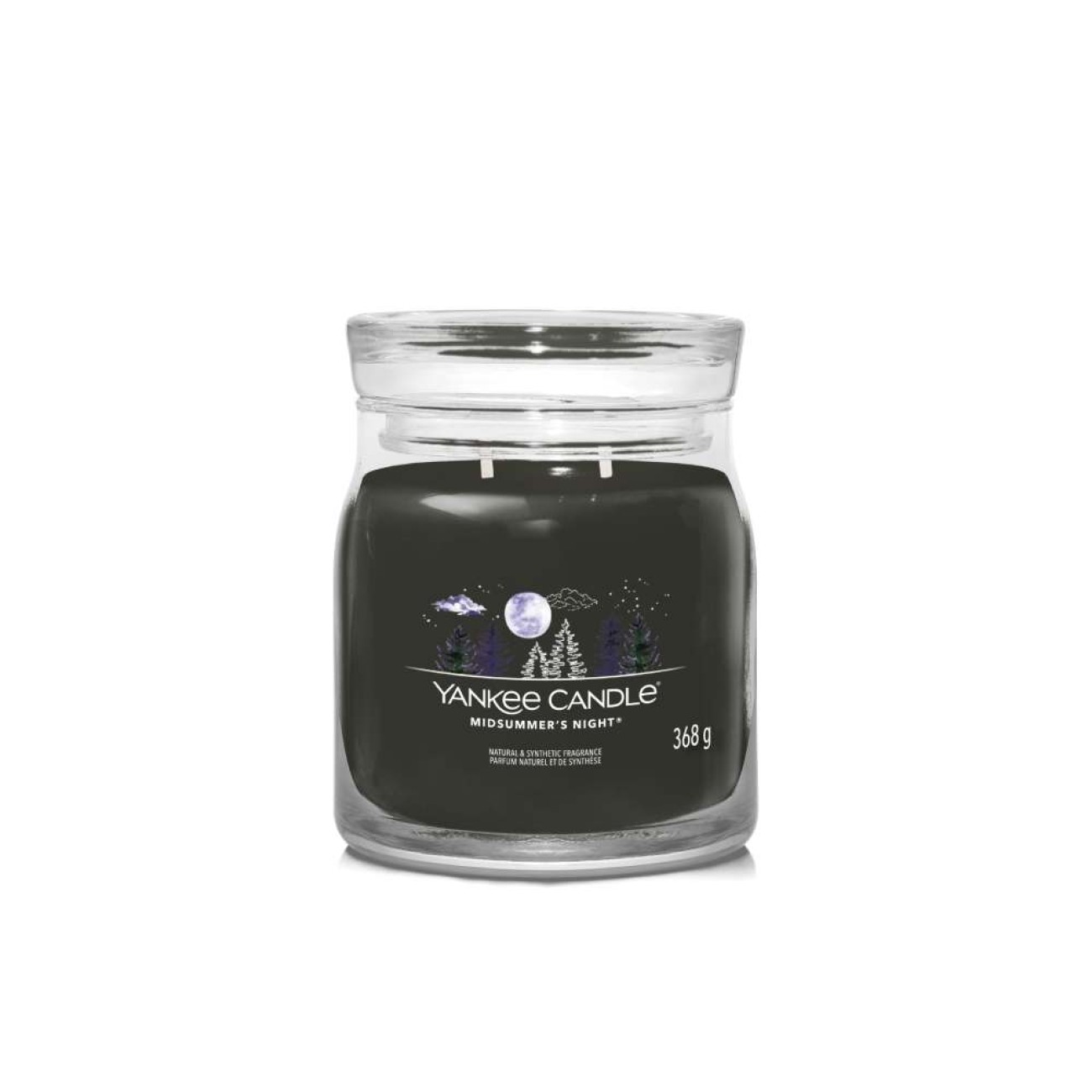 Yankee Candle Αρωματικό Κερί Signature σε Γυάλινο Δοχείο Medium σειρά Midsummer's night
 Γυάλινα δοχεία Yankee Candle