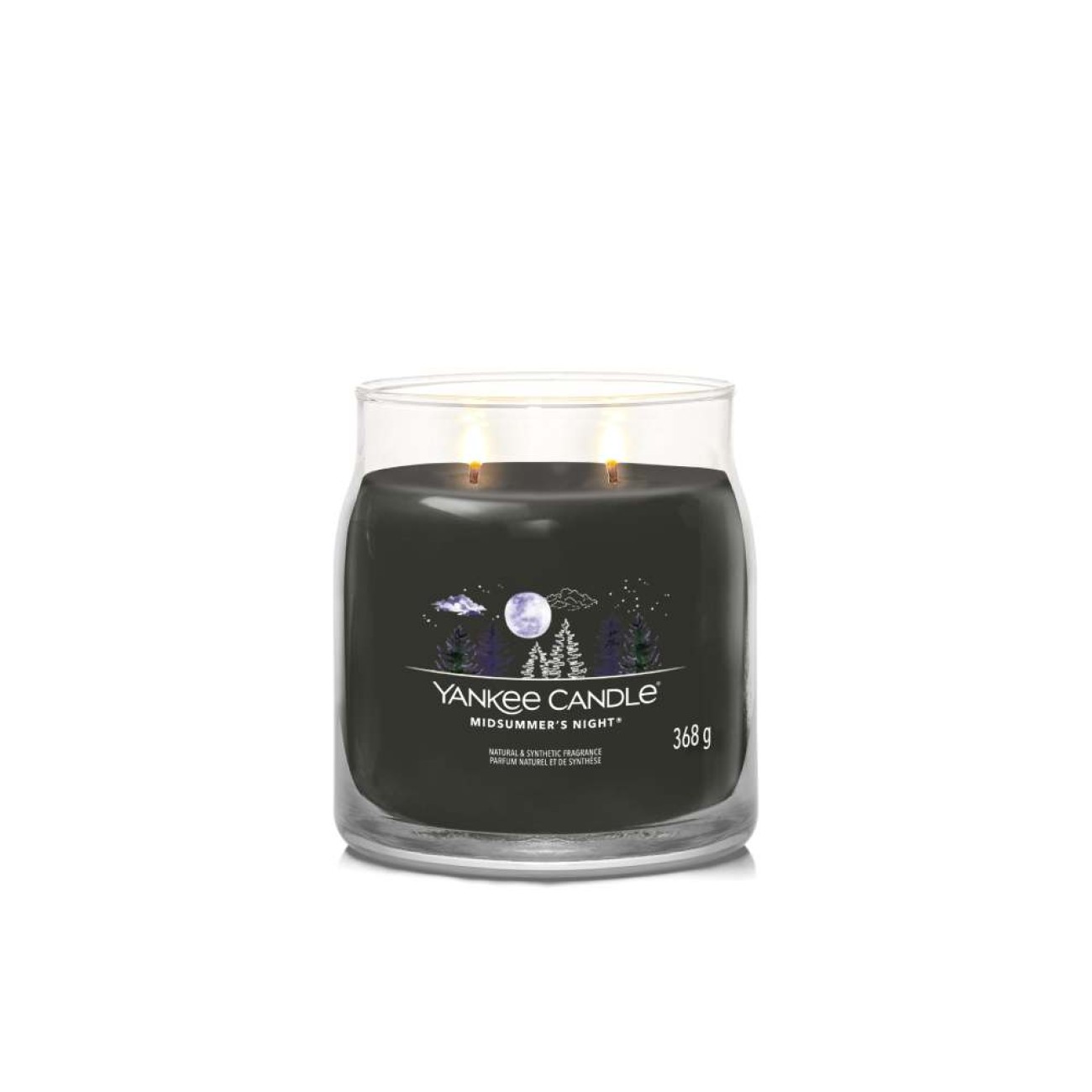 Yankee Candle Αρωματικό Κερί Signature σε Γυάλινο Δοχείο Medium σειρά Midsummer's night
 Γυάλινα δοχεία Yankee Candle