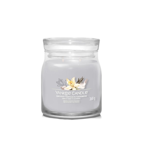 Yankee Candle Αρωματικό Κερί Signature σε Γυάλινο Δοχείο Medium σειρά Smoked Vanilla & Cashmere (368γρ.) Yankee Candle Αρωματικό Κερί Signature σε Γυάλινο Δοχείο Medium σειρά Smoked Vanilla & Cashmere (368γρ.)