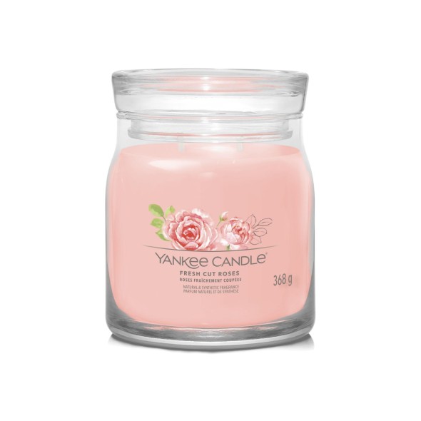 Yankee Candle Αρωματικό Κερί Signature σε Γυάλινο Δοχείο Medium σειρά Fresh Cut Roses (368γρ.) Yankee Candle Αρωματικό Κερί Signature σε Γυάλινο Δοχείο Medium σειρά Fresh Cut Roses (368γρ.)