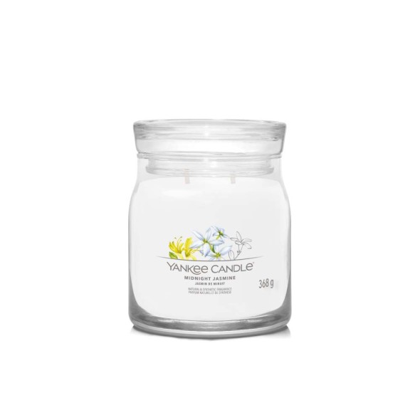 Yankee Candle Αρωματικό Κερί Signature σε Γυάλινο Δοχείο Medium σειρά Midnight Jasmine (368γρ.) Yankee Candle Αρωματικό Κερί Signature σε Γυάλινο Δοχείο Medium σειρά Midnight Jasmine (368γρ.)