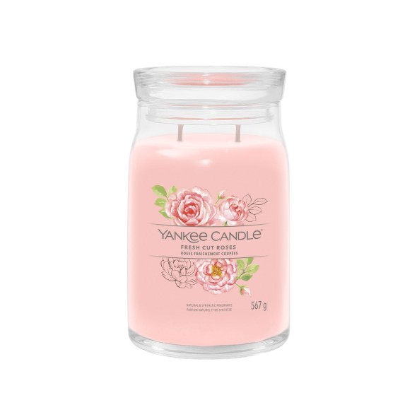 Yankee Candle Αρωματικό Κερί Signature σε Γυάλινο Δοχείο Large σειρά Fresh Cut Roses (567γρ.) Yankee Candle Αρωματικό Κερί Signature σε Γυάλινο Δοχείο Large σειρά Fresh Cut Roses (567γρ.)