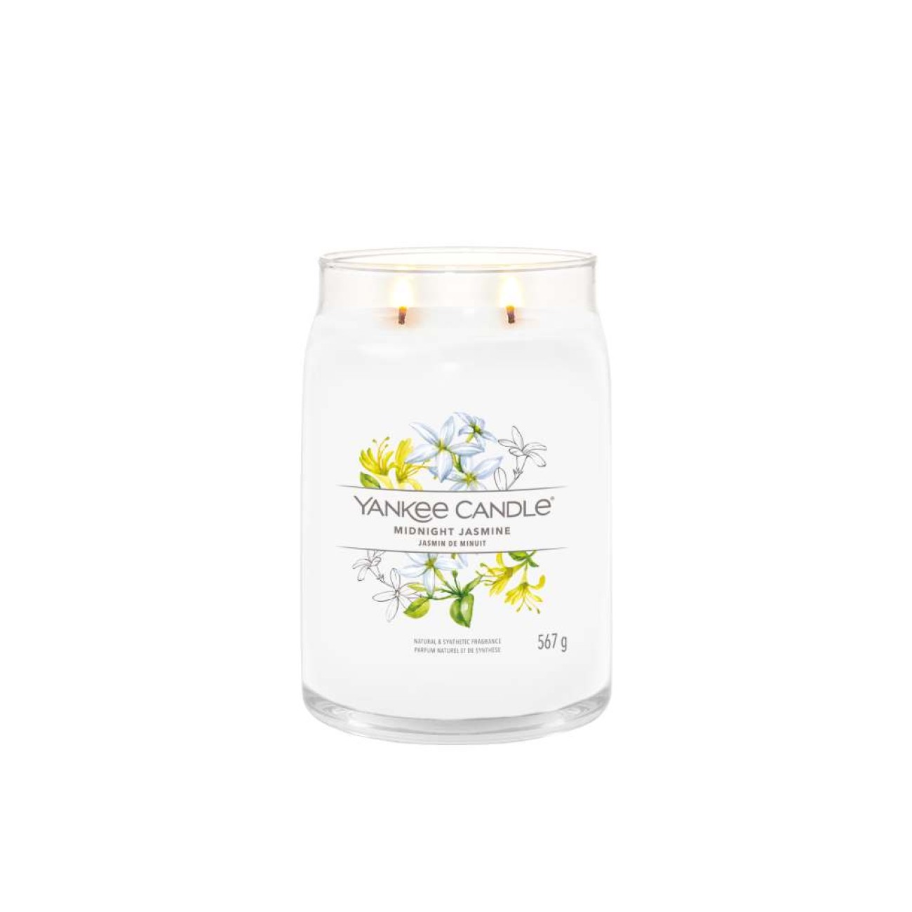 Yankee Candle Αρωματικό Κερί Signature σε Γυάλινο Δοχείο Large σειρά Midnight Jasmine
 Γυάλινα δοχεία Yankee Candle