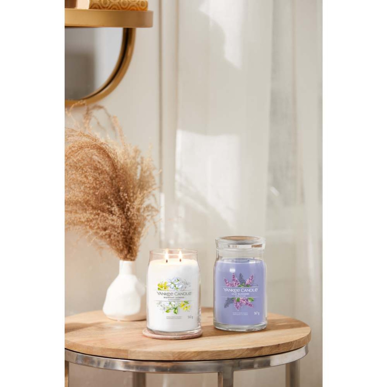 Yankee Candle Αρωματικό Κερί Signature σε Γυάλινο Δοχείο Large σειρά Midnight Jasmine
 Γυάλινα δοχεία Yankee Candle