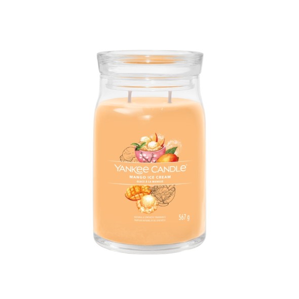 Yankee Candle Αρωματικό Κερί Signature σε Γυάλινο Δοχείο Large σειρά Mango Ice cream (567γρ.) Yankee Candle Αρωματικό Κερί Signature σε Γυάλινο Δοχείο Large σειρά Mango Ice cream (567γρ.)