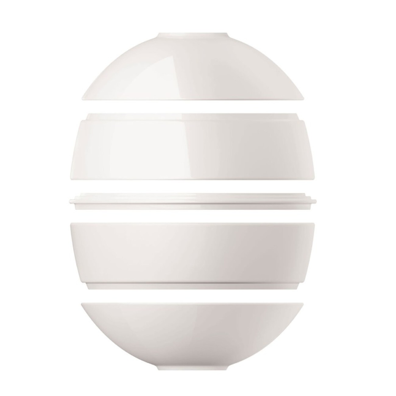 Villeroy & Boch Σετ 5 τεμ. La Petite Boule white σειρά Iconic Manufacture Rock by Villeroy & Boch