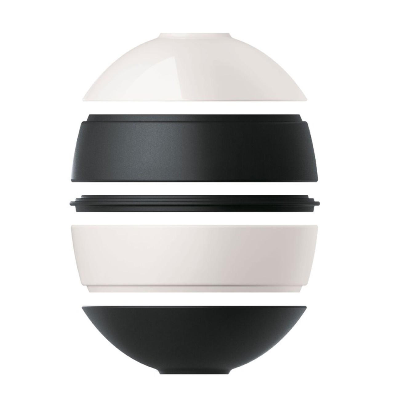 Villeroy & Boch Σετ 5 τεμ. La Petite Boule black&white σειρά Iconic Manufacture Rock by Villeroy & Boch