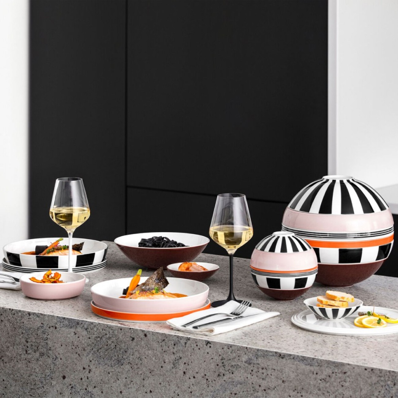 Villeroy & Boch Σετ 5 τεμ. La Petite Boule Memphis σειρά Iconic Manufacture Rock by Villeroy & Boch