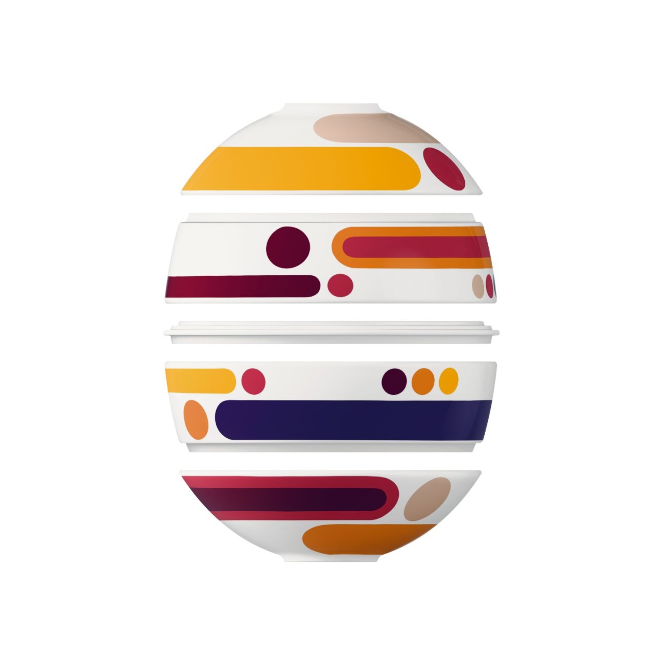 Villeroy & Boch Σετ 5 τεμ. La petite Boule Miami σειρά Iconic 