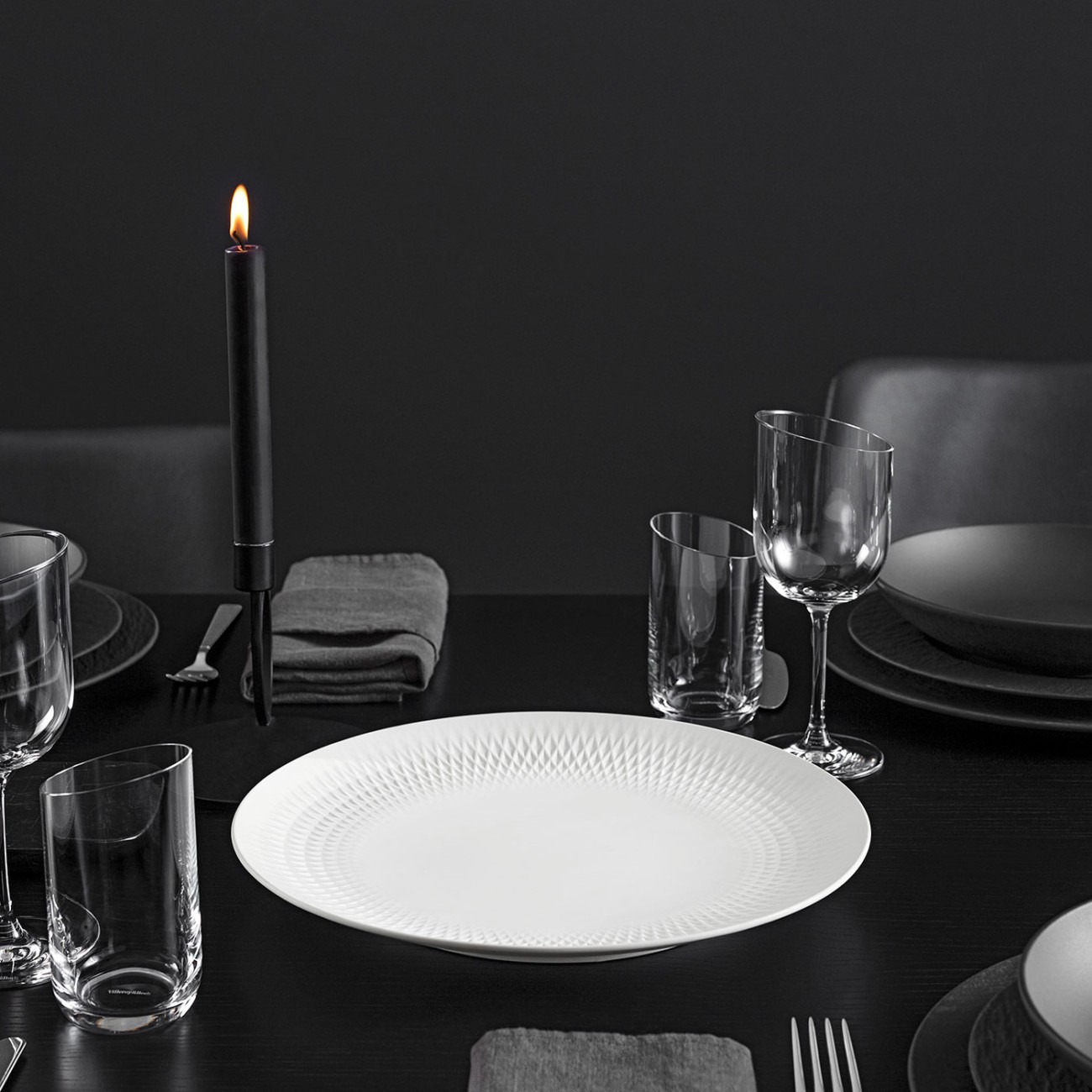 Villeroy & Boch Πιατέλλα 32 εκ. σειρά Manufacture Collier Blanc Πιατέλες Σερβιρίσματος