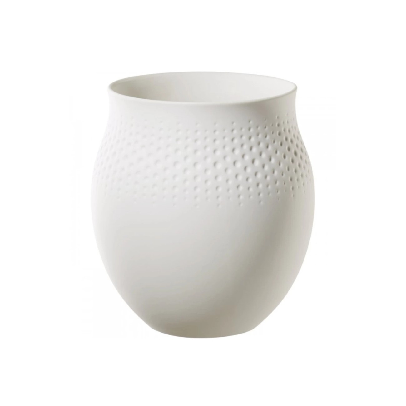 Villeroy & Boch Βάζο 16,5x16,5x17,5 εκ. Perle σειρά Collier Blanc Βάζα