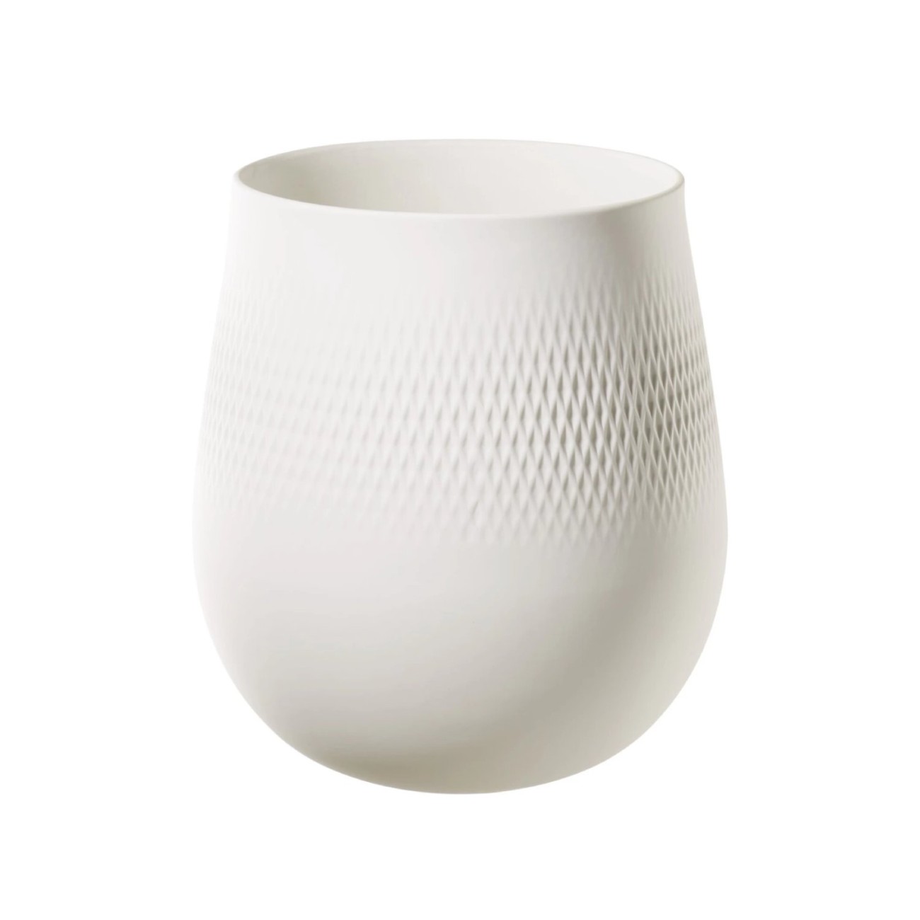 Villeroy & Boch Βάζο 20,5x20,5x22,5 εκ. Carre σειρά Collier Blanc Βάζα