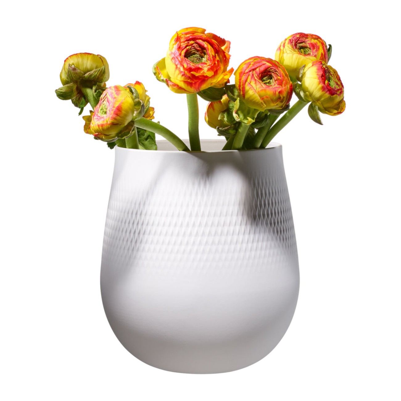 Villeroy & Boch Βάζο 20,5x20,5x22,5 εκ. Carre σειρά Collier Blanc Βάζα
