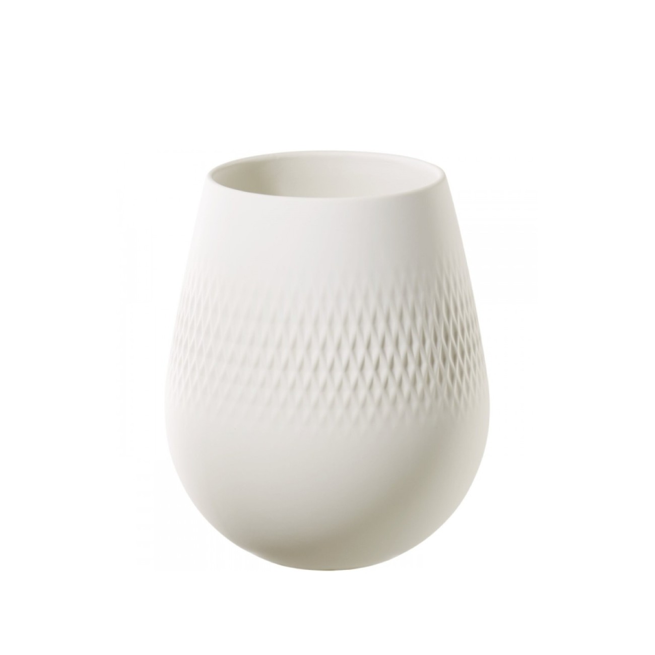 Villeroy & Boch Βάζο 12,5x12,5x14 εκ. Carre σειρά Collier Blanc Βάζα