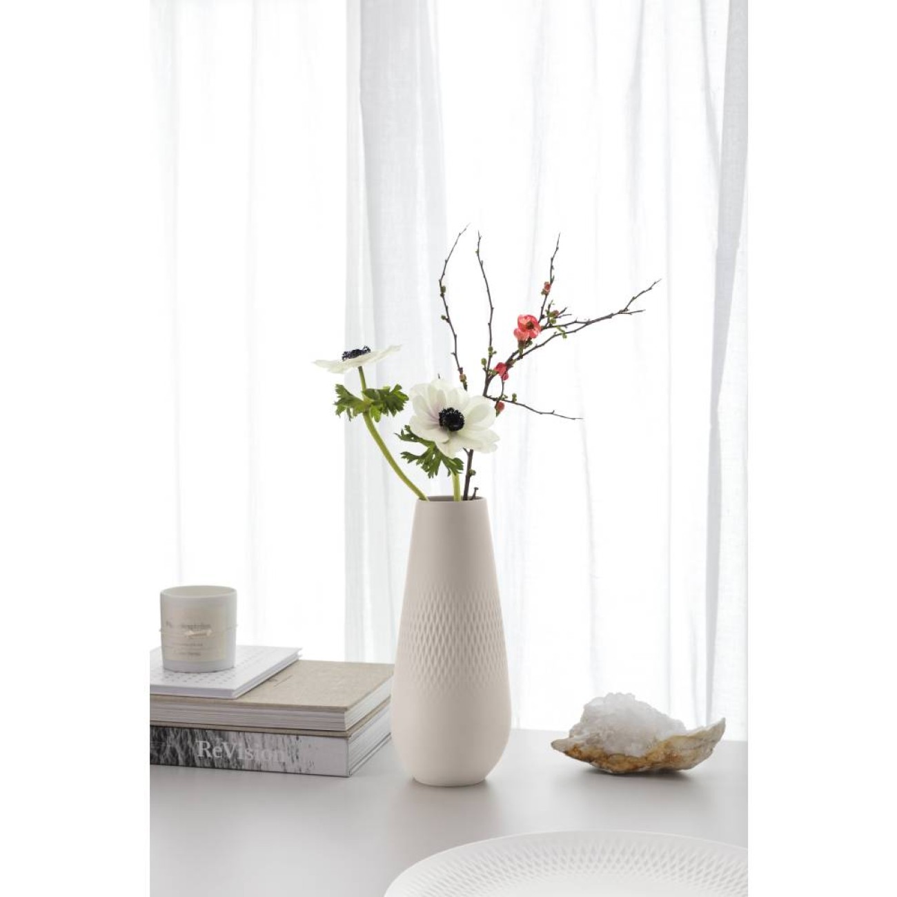 Villeroy & Boch Βάζο 11,5Χ11,5Χ26 εκ. Carre σειρά Manufacture Collier Beige Βάζα