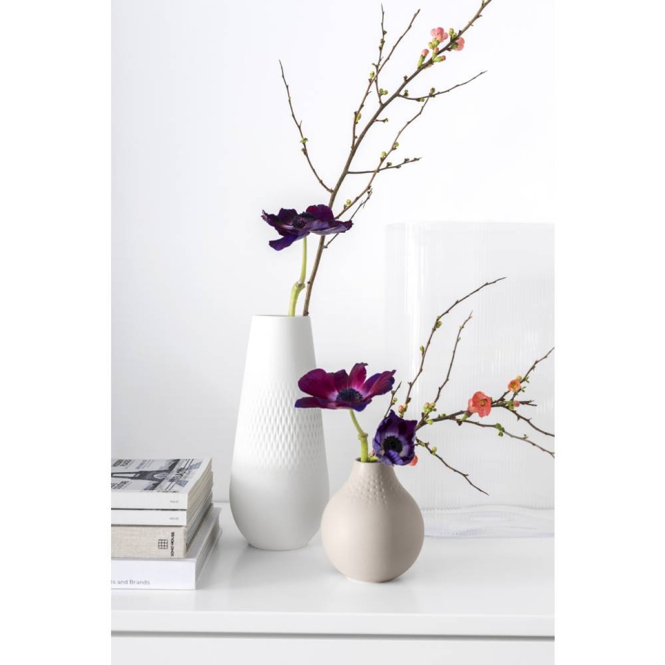 Villeroy & Boch Βάζο 11Χ11Χ12 εκ. Perle σειρά Manufacture Collier Beige Βάζα