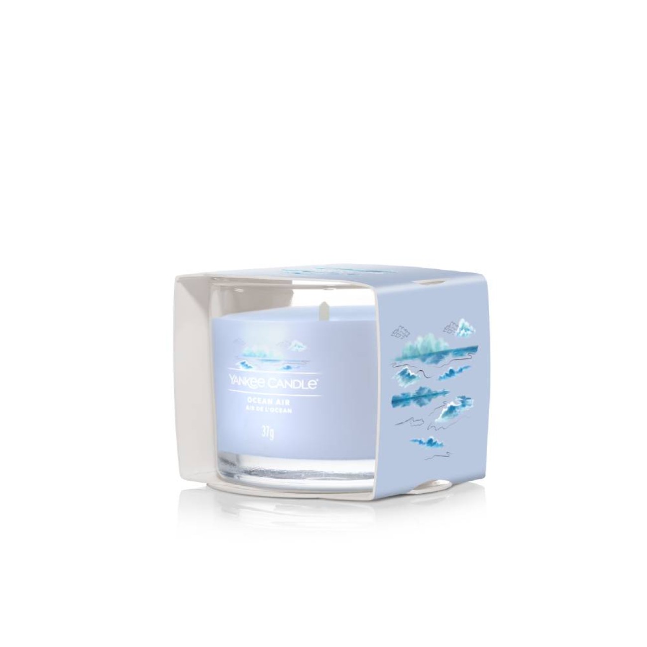 Yankee Candle Αρωματικό κερί σε Γυάλινο δοχείο Votive Signature σειρά  Ocean Air Γυάλινα δοχεία Yankee Candle