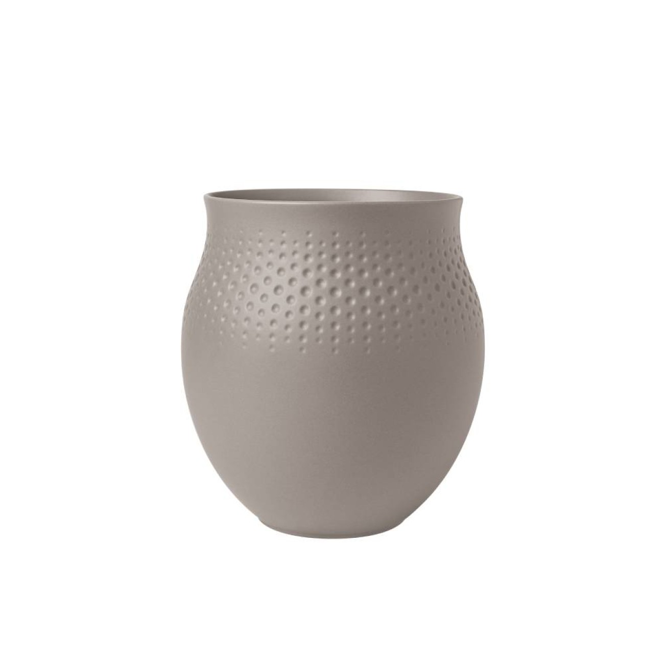 Villeroy & Boch Βάζο 16,5Χ16,5Χ18 εκ. Perle σειρά Manufacture Collier Taupe Βάζα