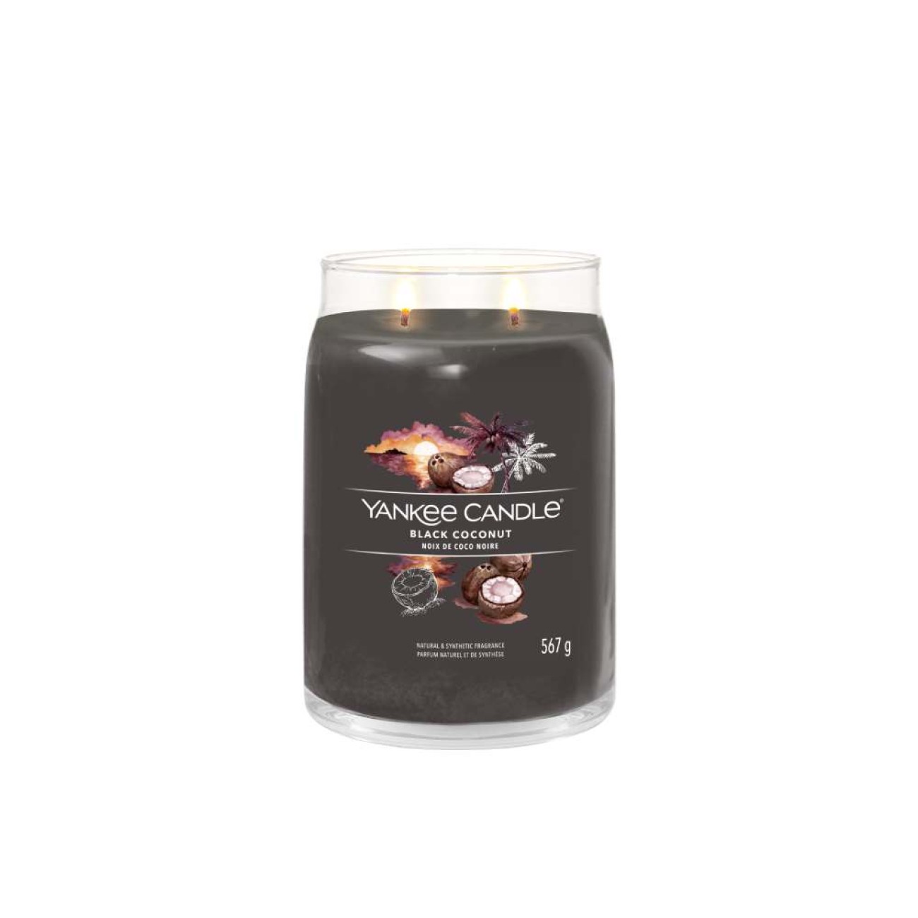 Yankee Candle Αρωματικό Κερί Signature σε Γυάλινο Δοχείο Large σειρά Black Coconut
 Γυάλινα δοχεία Yankee Candle