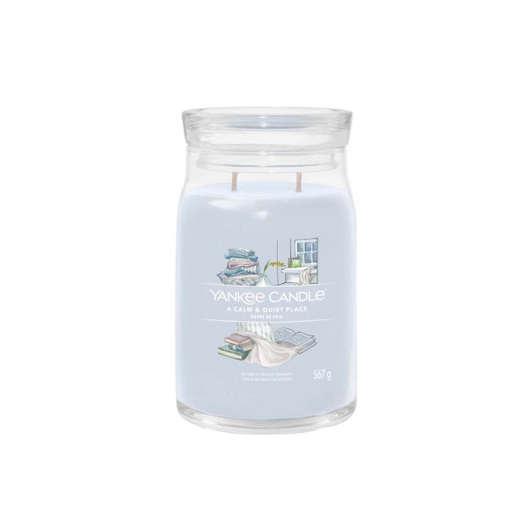 Yankee Candle Αρωματικό Κερί Signature σε Γυάλινο Δοχείο Large σειρά A Calm & Quiet Place (567γρ.) Yankee Candle Αρωματικό Κερί Signature σε Γυάλινο Δοχείο Large σειρά A Calm & Quiet Place (567γρ.)