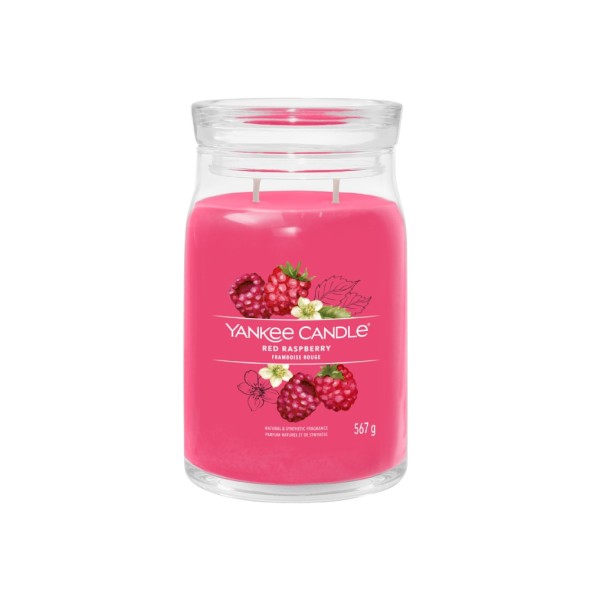 Yankee Candle Αρωματικό Κερί Signature σε Γυάλινο Δοχείο Large σειρά Red Raspberry (567γρ.) Yankee Candle Αρωματικό Κερί Signature σε Γυάλινο Δοχείο Large σειρά Red Raspberry (567γρ.)